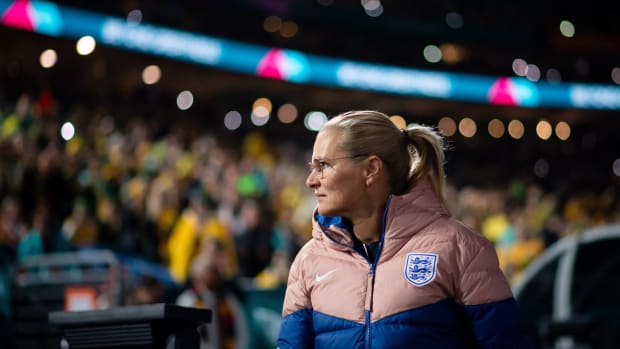 England manager Sarina Wiegman pictured at the 2023 FIFA Women's World Cup